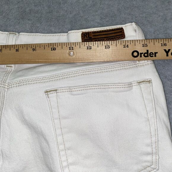 Y2K Ralph Lauren Jeans Co Whitney Jean Women’s 8 30” White Stretch Bootcut Denim - Picture 14 of 16
